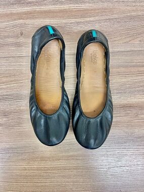 Tieks by Gavrieli Black Leather Ballet Flats Size 9